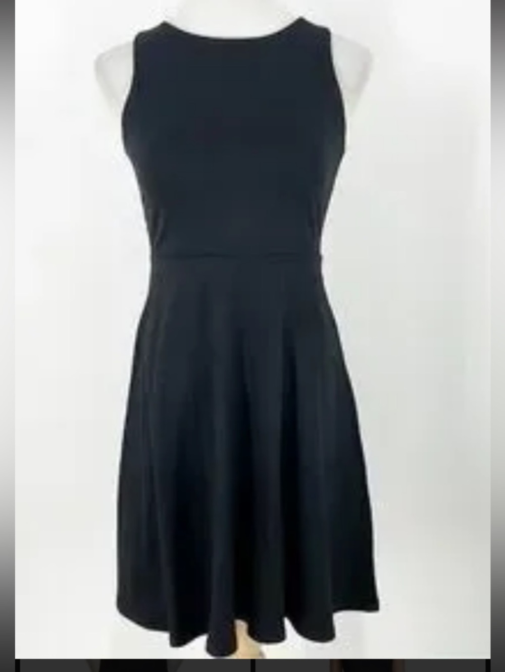 Susana Monaco Pleated Sleeveless Midi Dress in Navy